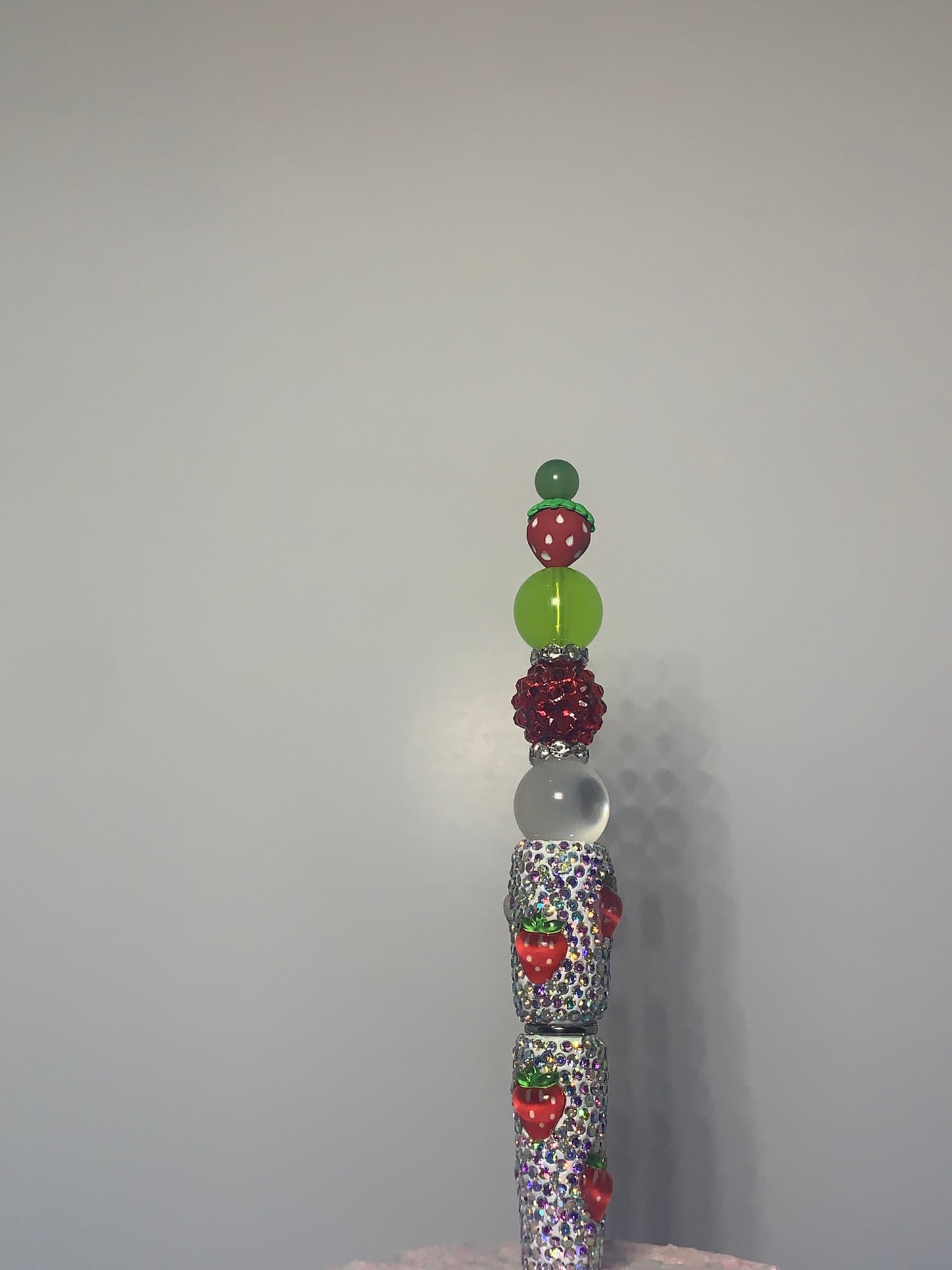 Strawberry bling pen