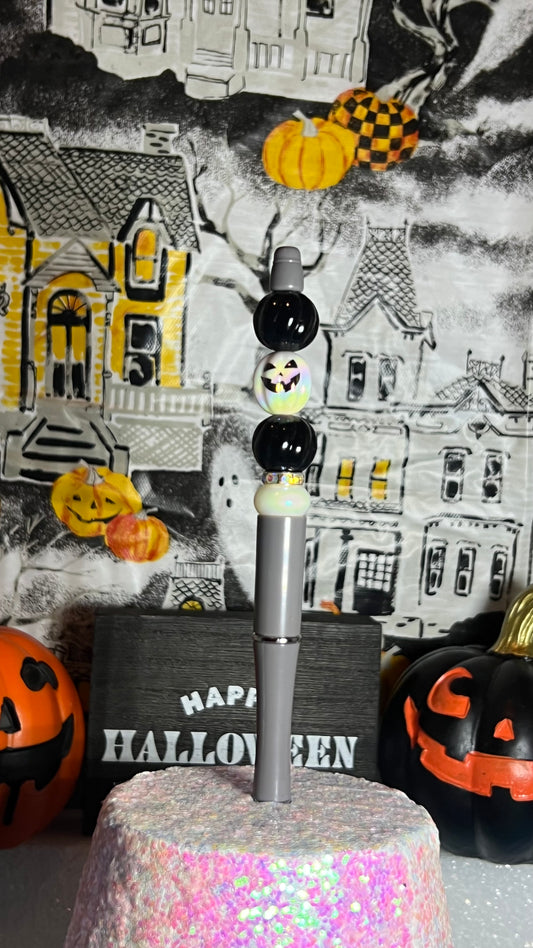 L: pumpkin beadable pen