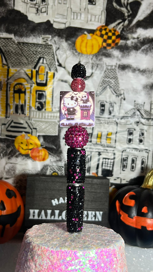 Hello kitty nightmare before Christmas bling pen