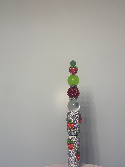 Strawberry bling pen